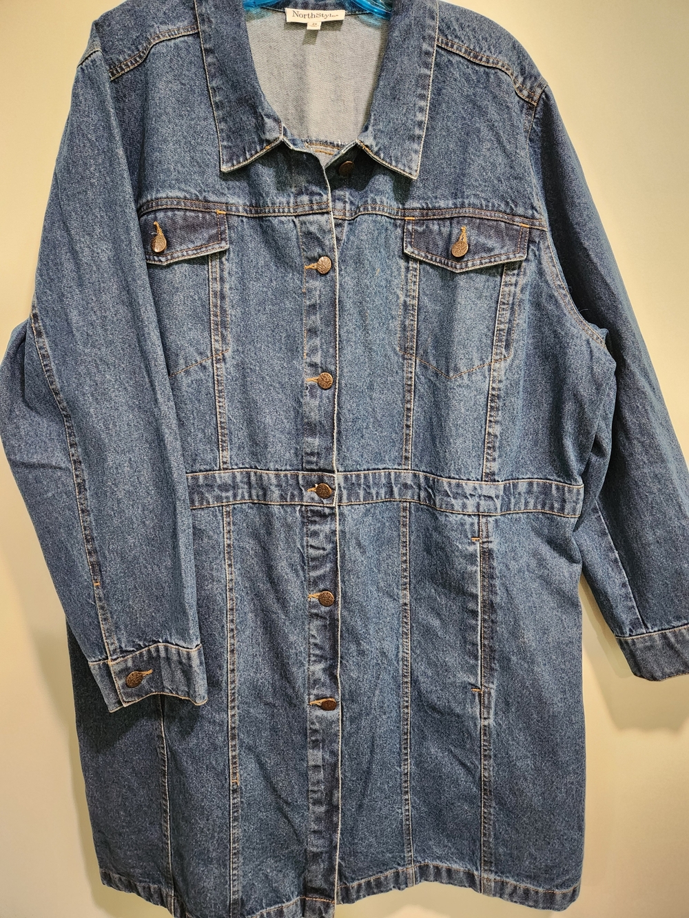NorthStyle Blue Denim Longline Jean Jacket